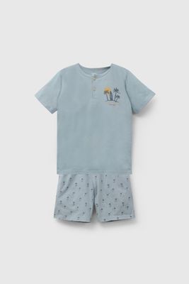 Pijama Celeste Playa De Niño PJJE0359V26