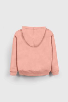 Imagen 2 del producto Polerón Rosado con Gorro y Cierre de Niña de Algodón Talla 3/6M a 36M 1639