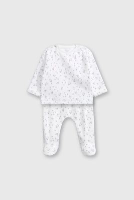 Conjunto de Plush Polar Blanco para niña Recién Nacido a 6/9 Meses