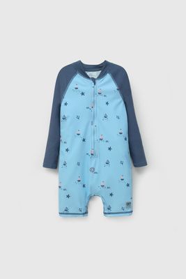 Enterito Playa UV Celeste Navy De Niño ENLY0559V26