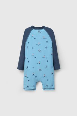 Imagen 2 del producto Enterito Playa UV Celeste Navy De Niño ENLY0559V26