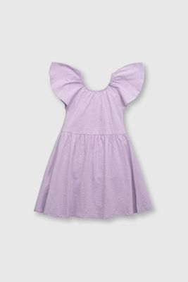 Imagen 2 del producto Vestido de niña algodón violeta