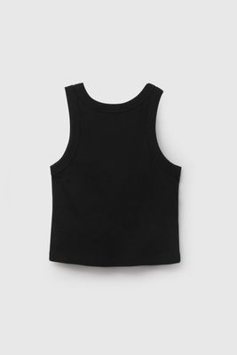 Imagen 2 del producto Polera Negra Rib De Niña POPU1401V26