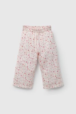 Pantalón Rosado Flores De Niña PTWF0433V26