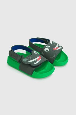 Pantinas de niño playa cocodrilo gray / gris (21 a 27)