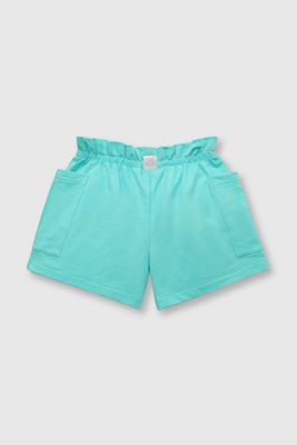 Imagen 2 del producto Short de niña ancho turquesa (2 a 12 años)