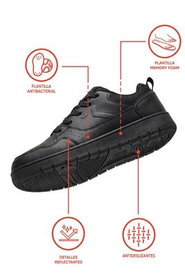 Imagen 2 del producto Zapatilla Escolar Negra 7257 Colloky