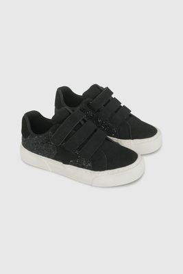 Zapatilla Negra con Brillos 57060201V26