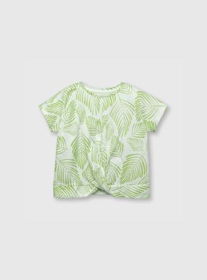 Polera De Niña Tropical Blanco (2 A 12 Años) Colloky
