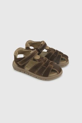 Sandalia de Cuero Café de Caminante talla 21 a 27 43050160V26