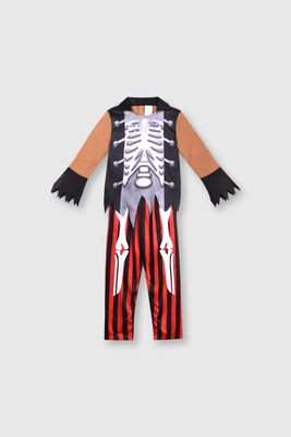 Imagen 2 del producto Disfraz de niño esqueleto de pirata negro (3 a 12 años)