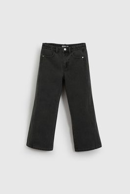 Jeans Negro Flare De Niña JEME0202V26