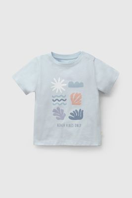 Imagen 2 del producto Polera Celeste Beach Vibes De Niño POJE9940V26