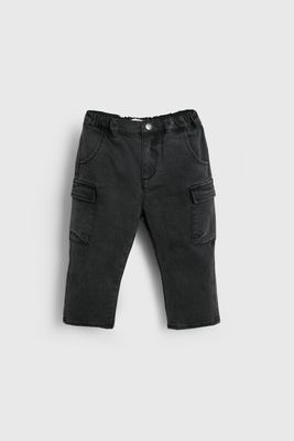 Jeans Cargo Negro