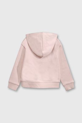 Imagen 2 del producto Polerón Beige con Gorro Forrado de Jersey y Cierre para Niña