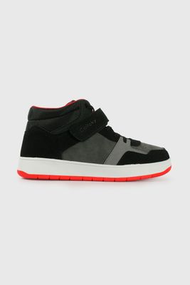 Imagen 2 del producto Zapatilla Lifestyle de Niño Negro Caña Media con Velcro y Cordón