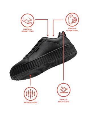 Imagen 2 del producto Zapatilla Escolar Negra 7253 Colloky