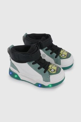 Zapatilla de Luces Blanca con Verde Temática Zombie 47010298V26