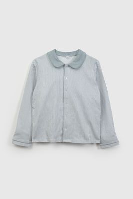 Imagen 2 del producto Pijama Celeste Camisero Líneas De Niño PJJE0159V26