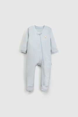Pijama Celeste Gamuza Oso De Bebé PJGA0340V26
