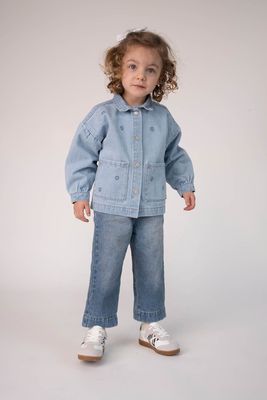 Imagen 2 del producto Jeans Azul Cintura Elasticada De Niña JEME1651V26