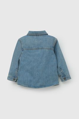 Imagen 2 del producto Sobre camisa Celeste Con Gorro De Niño SMME0340V26