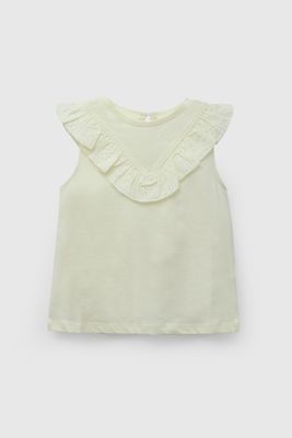 Polera Amarilla Broderie De Niña POJE6826V26