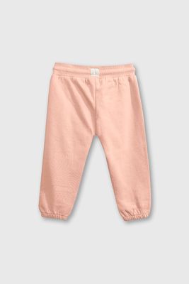 Imagen 2 del producto Pantalon Buzo Rosado con Carda Interior y Cintura Elasticada