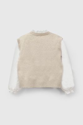 Imagen 2 del producto Sweater Beige Niña 7523 Colloky