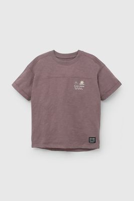 Polera Morada Estampado En La Espalda De Niño POJE2716V26