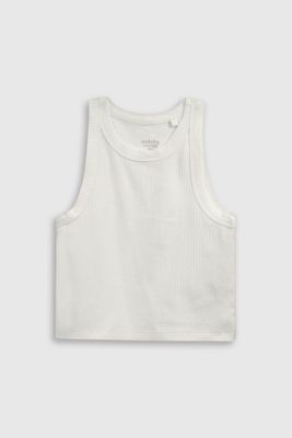 Polera Rib Blanca