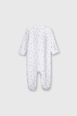 Imagen 2 del producto Conjunto de plush suave con broches Blanco y Estampa de Osito