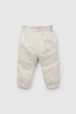 Pantalón Beige Broderie De Niña PTJE0675V26
