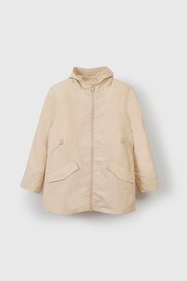 Corta Viento Largo Beige