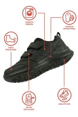 Imagen 2 del producto Zapatilla Escolar Negra 7262 Colloky