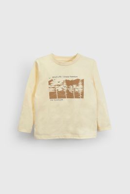 Polera Blanca Estampada