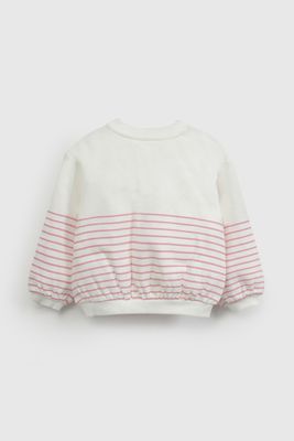 Imagen 2 del producto Polerón Blanco Rayado De Niña PLPO2878V26