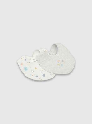 Imagen 2 del producto Pack de 2 Baberos Gris de Bebé