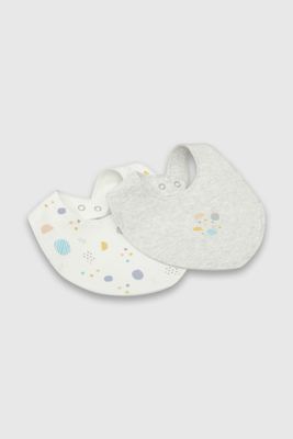 Pack de 2 Baberos Gris de Bebé