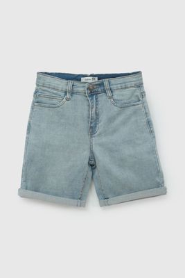 Bermuda Azul Elasticada De Niño BDPO0151V26