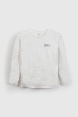 Polera Blanca Básica De Niño POJE0509V26
