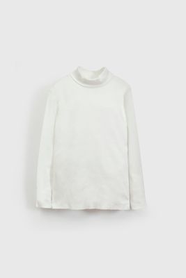 Beatle Liso de Algodón Blanco para Niño de 3 a 12 años