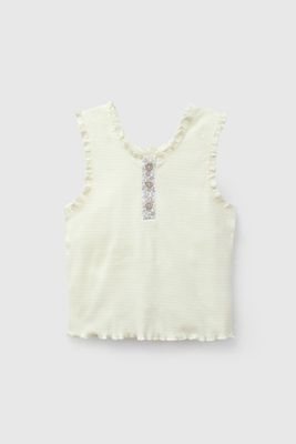 Polera Amarilla Rib De Niña POPU1020V26