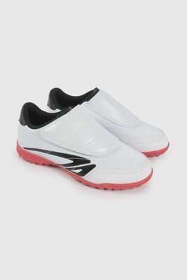 Zapatilla de Futbol Blanca con Rojo 58650210V26