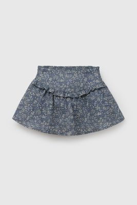 Falda Celeste Niña 7418 Colloky