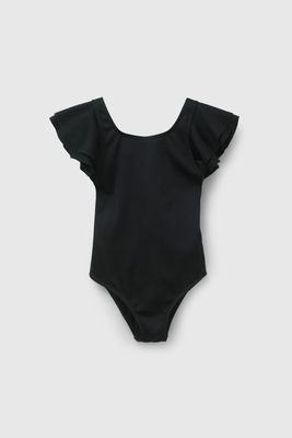 Traje De Baño Negro UV Texturado De Niña TBLY0201V26