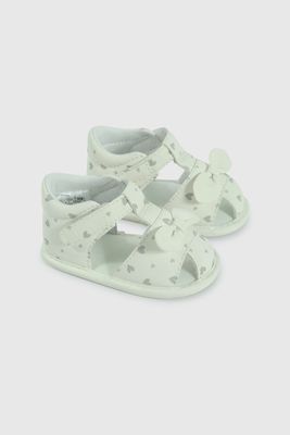 Sandalia de Niña de Vestir Blanca con Velcro 1224