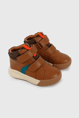 Botín Caminante Caña Media para Niño de 12 Meses a 4 Años Café