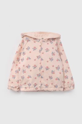 Polerón Naranja Flores De Niña PLPO5443V26