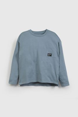 Imagen 2 del producto Polera Celeste Texturada De Niño POJE0359V26